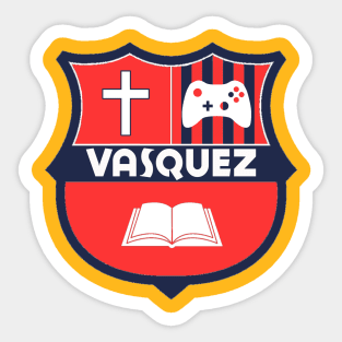 Vasquez Family Crest Sticker